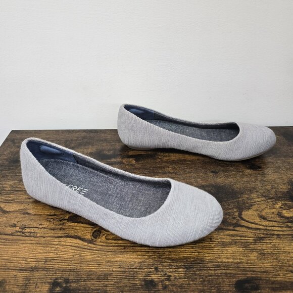 Dr Scholls Friendly 2 Style Ballet Flats Women's Size 10 M Stone Gray Slip On - Picture 2 of 8